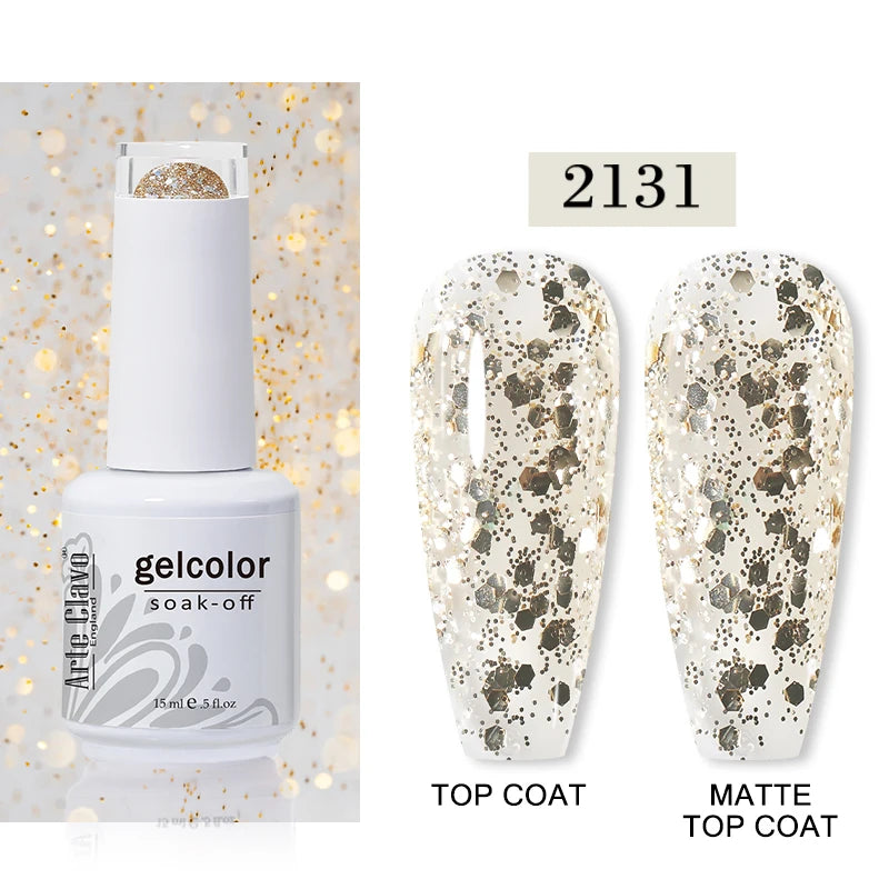 Arte Clavo Autumn Nail Gel Polish Caramel Winter Soak Off UV LED Art Qme