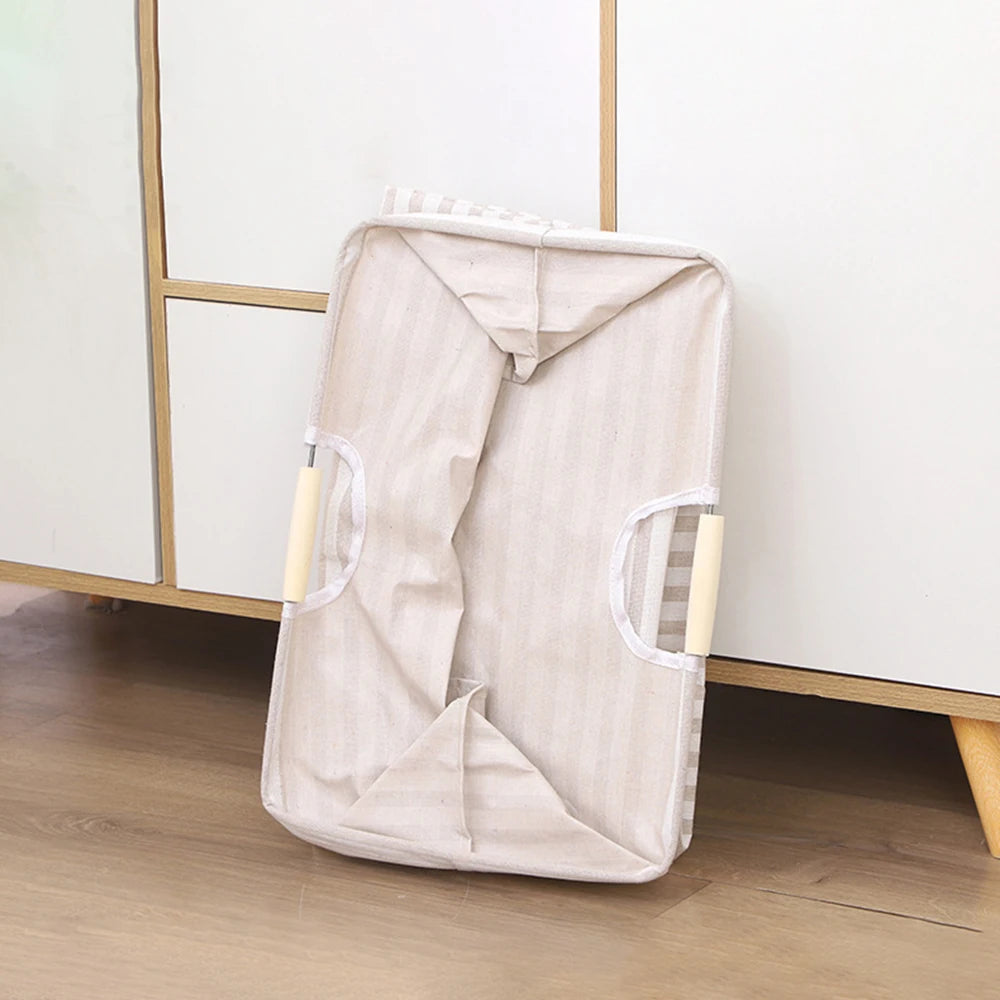 Large Capacity Laundry Storage Dirty Clothes Storage Basket with Handle Hamper Collapsible Laundry Basket Bathroom Accessories Qme