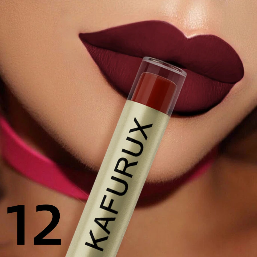 20 Colors Dark Brown Nude Liquid Lipsticks Waterproof Velvet Matte Qme 12