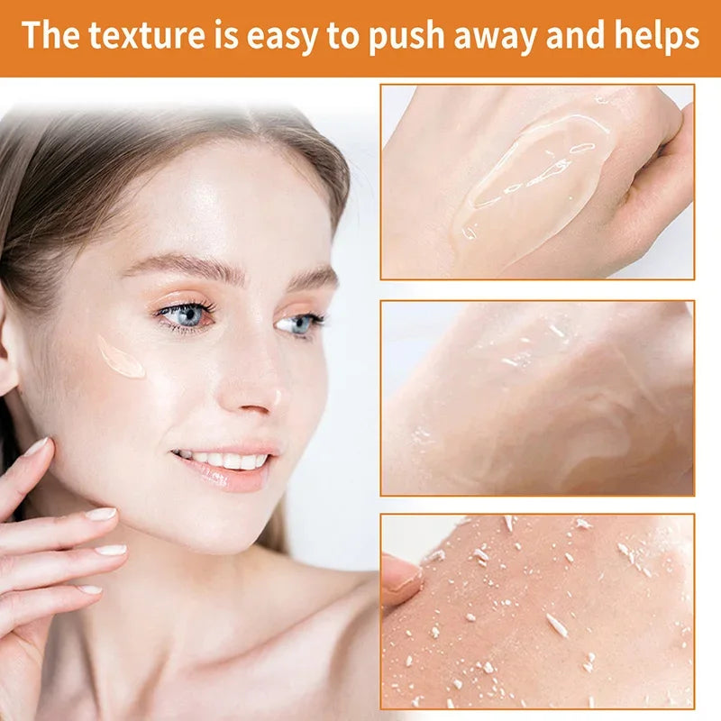 50g Orange Exfoliating Gel For Facial Body Gentle Orange Facial Scrub Body Cleansing Gel Dead Skin Remover Scrub Skin Cleaning Qme