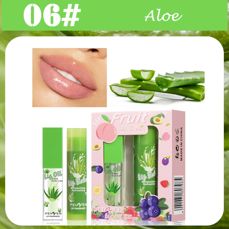 Fruit Lip Oil Lasting Moisturizing Nourishing Lipstick Long-term Care Qme Aloe