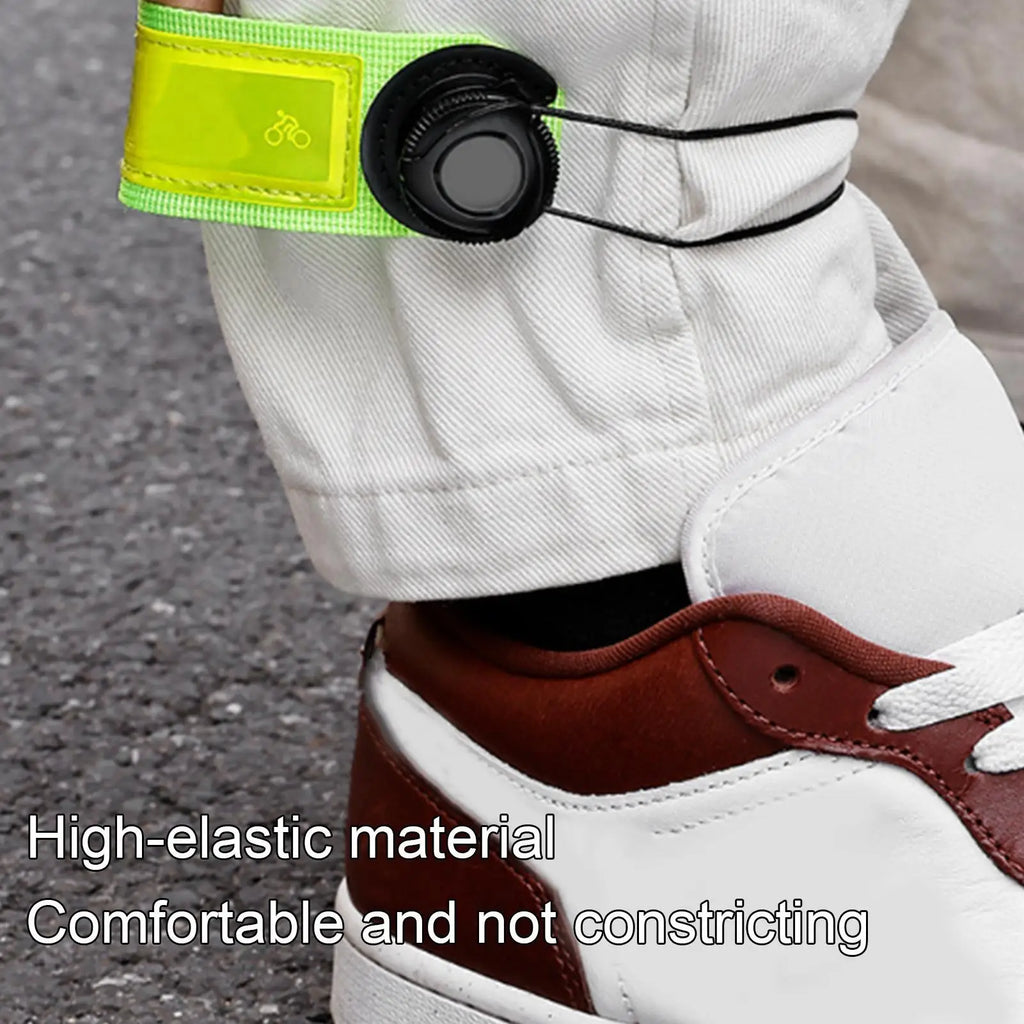 1PC Bike Pants Leg Strap Reflective Bicycle Trousers Band Bike Trousers Strap For Cyclists Bikers Hikers Women Men Daily Commute Qme