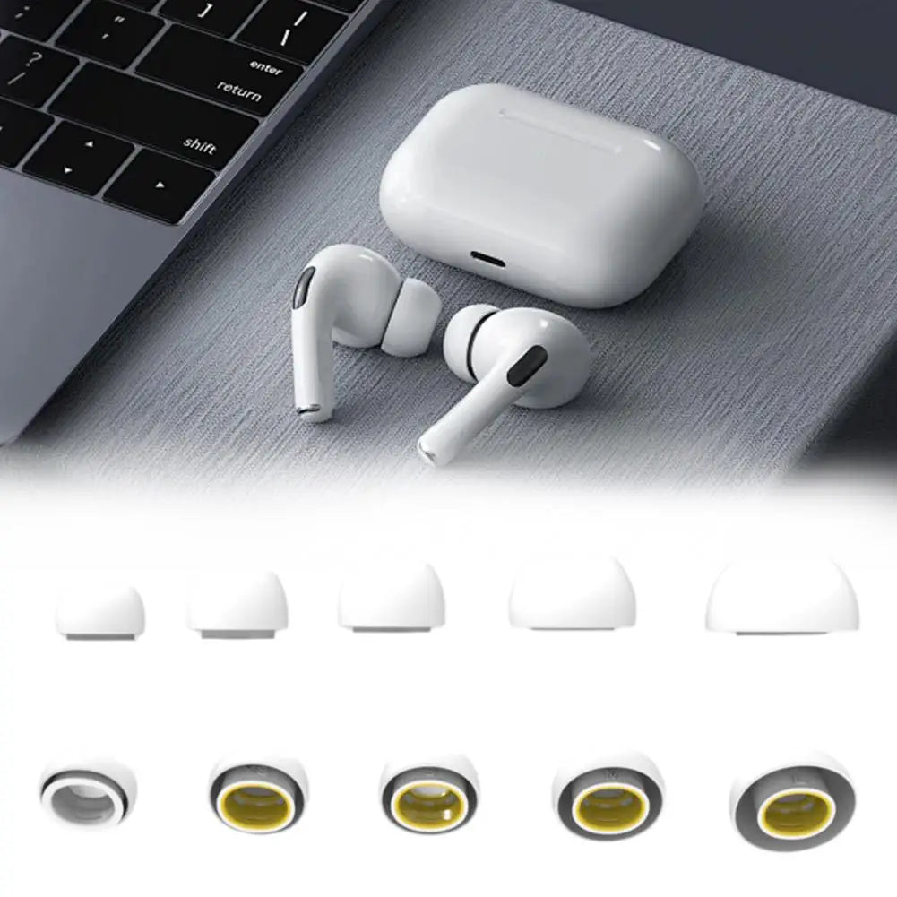 For Apple AirPods Pro 3 Ear Tips Buds Replacement Rubber Eartips Soft Silicone Earbuds Covers Accessories For AirPods Pro 3 Qme