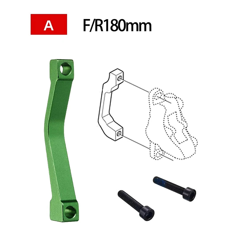 Bike Disc Brake Rotors Front Rear Caliper Adapter Aluminum Alloy Post Qme A2