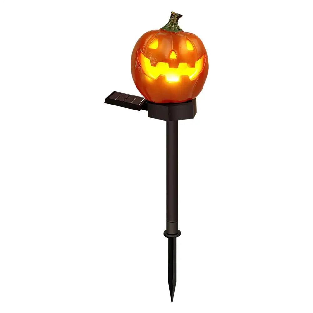 Stake Lights Solar Powered Pumpkin Shape Pathway Halloween Lantern Qme AS SHOW China Mainland