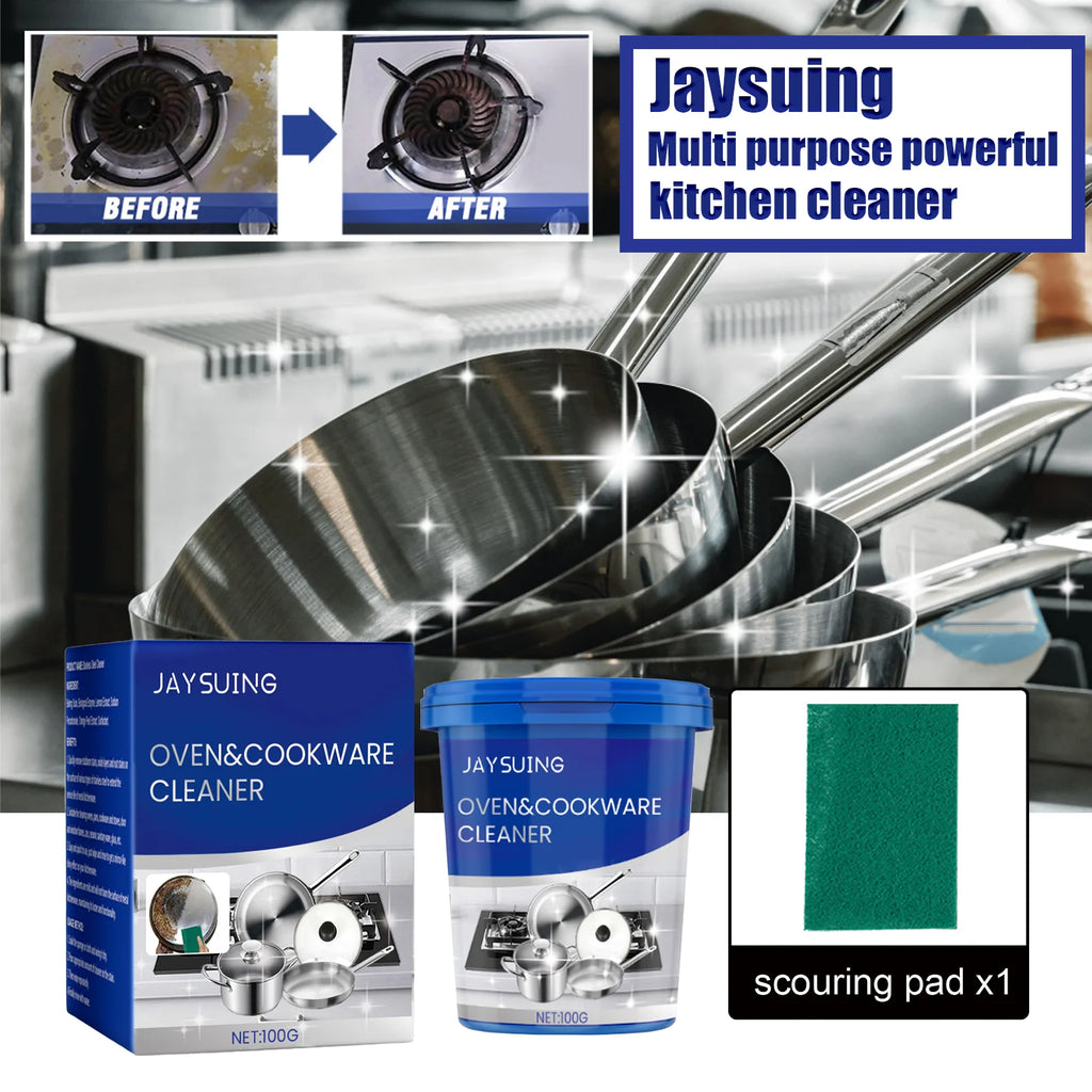 Cookware Cleaner Paste Powerful Pot Bottom Scale Cleaner Pan Rust Remover Cookware Dirt Washing Stainless Steel Cleaning Cream Qme