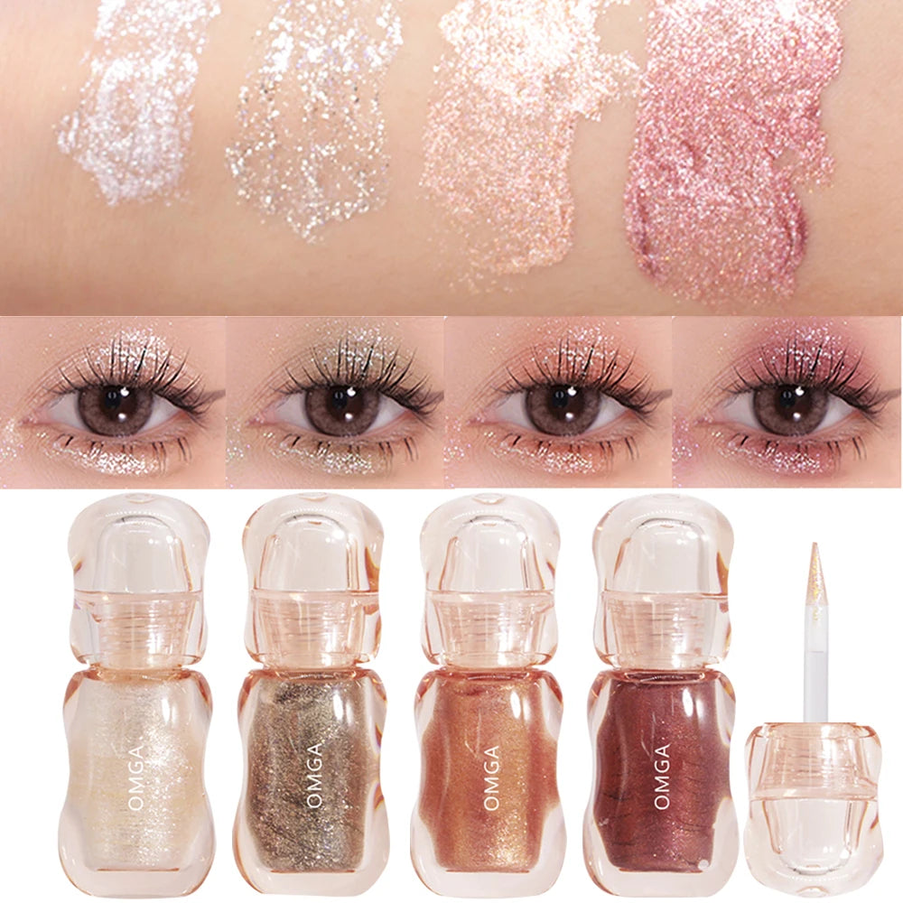 Shiny Waterproof Eyeliner Liquid Lasting Creating Dramatic Appearance Qme