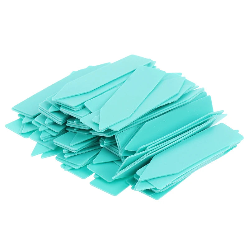 Plastic Multicolors Garden Ornaments Markers 5 Plants Labels Indoor Qme Green
