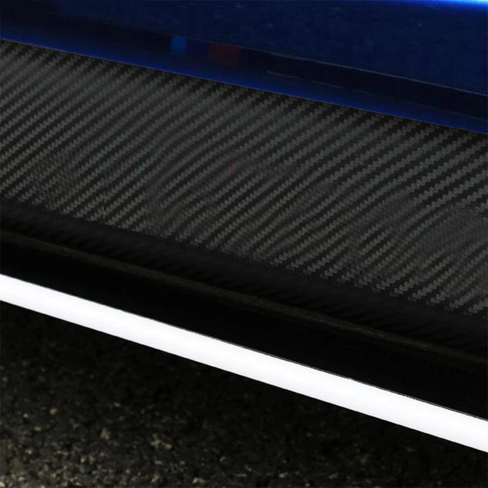 2pcs Car Decals Side Skirt Sill Stripe Body Stickers for BMW 1 3 4 5 6 Series F30 F35 F31 Black/Carbon Fiber Black Accessories Qme