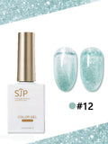 Colored Snowflake Opal Glitter Nail Polish Gel UV Suitable French Qme 12