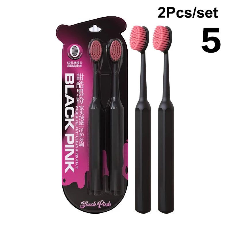Whole Mouth Clean Toothbrush Ultra-fine Soft Hard Bristle Adults Qme 5