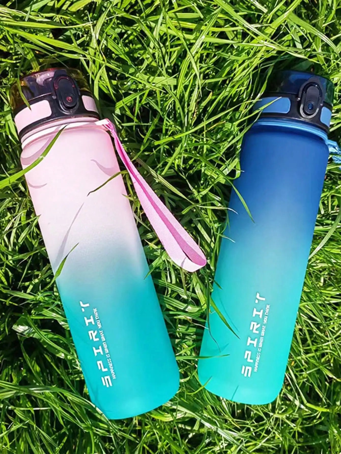 Large Capacity Plastic Gradient Water Cup Outdoor Sports Direct Qme