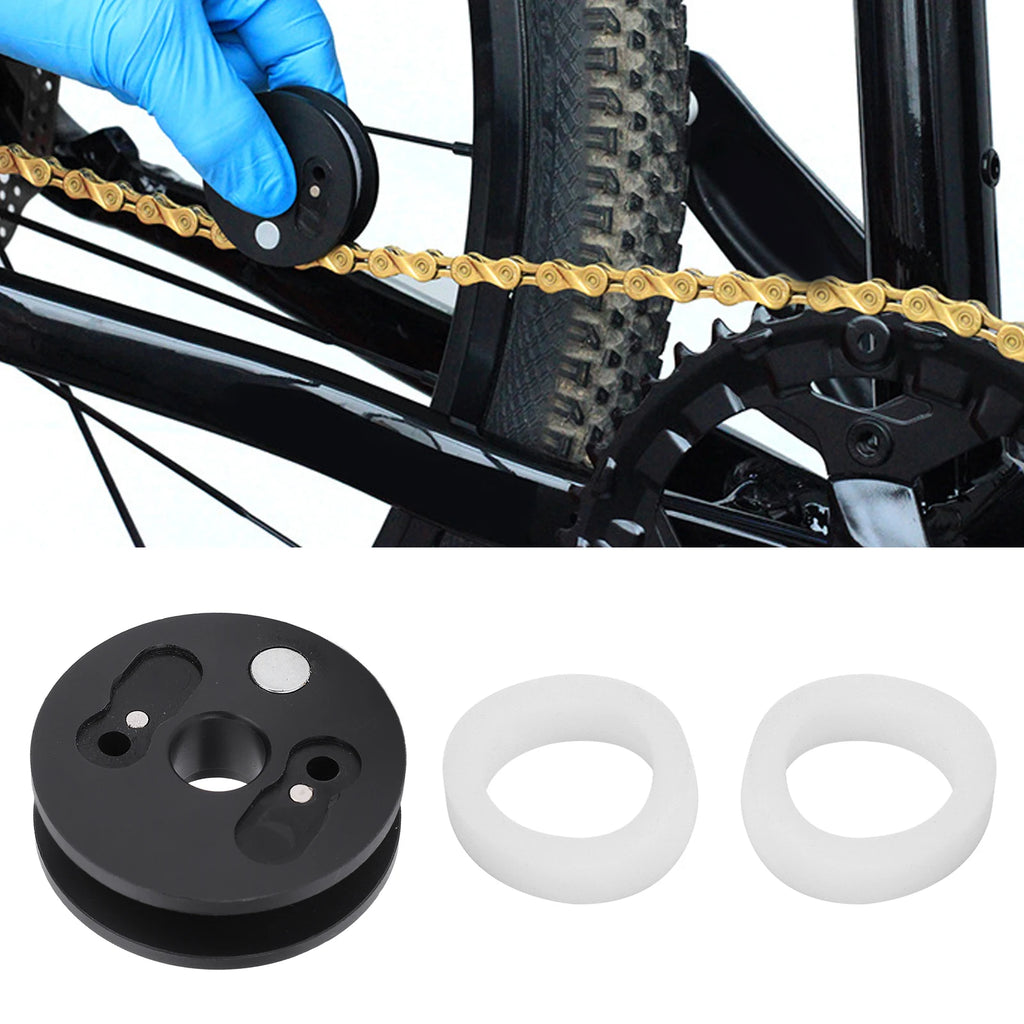 Cycling Chain Roller for Mountain Road Bike Hub Tensioner Cleaning Tool Cycling Chain Roller for Bike Hub Qme
