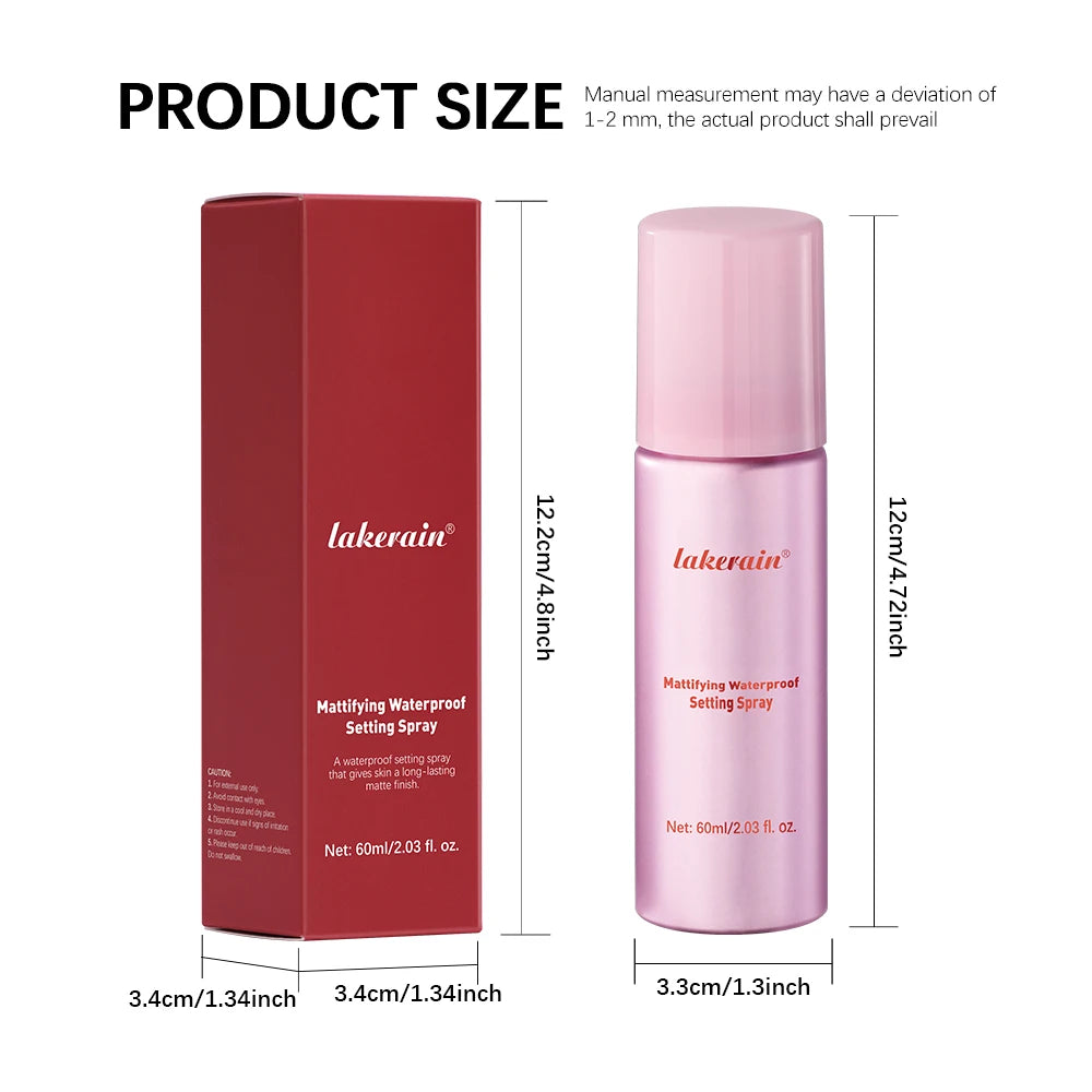 Matte Waterproof Makeup Setting Spray Facial Moisturizing Quick Film Qme