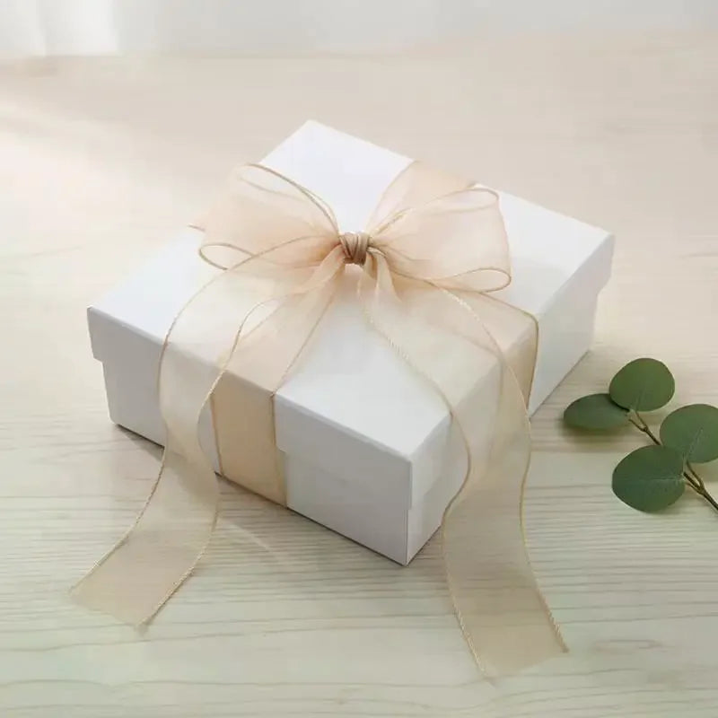 10Yards Organza Solid Ribbon Wavy Edge Flower Bouquet Gifts Packaging Qme