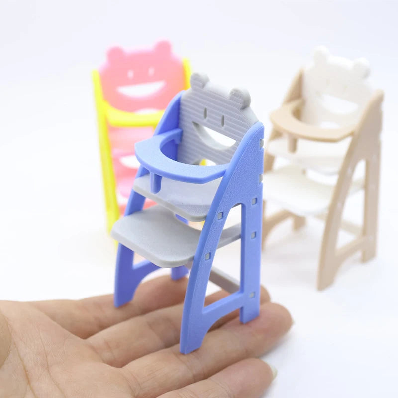 Miniature Simulation Baby Dining Chair Model 1 12 Scale Dollhouse Qme