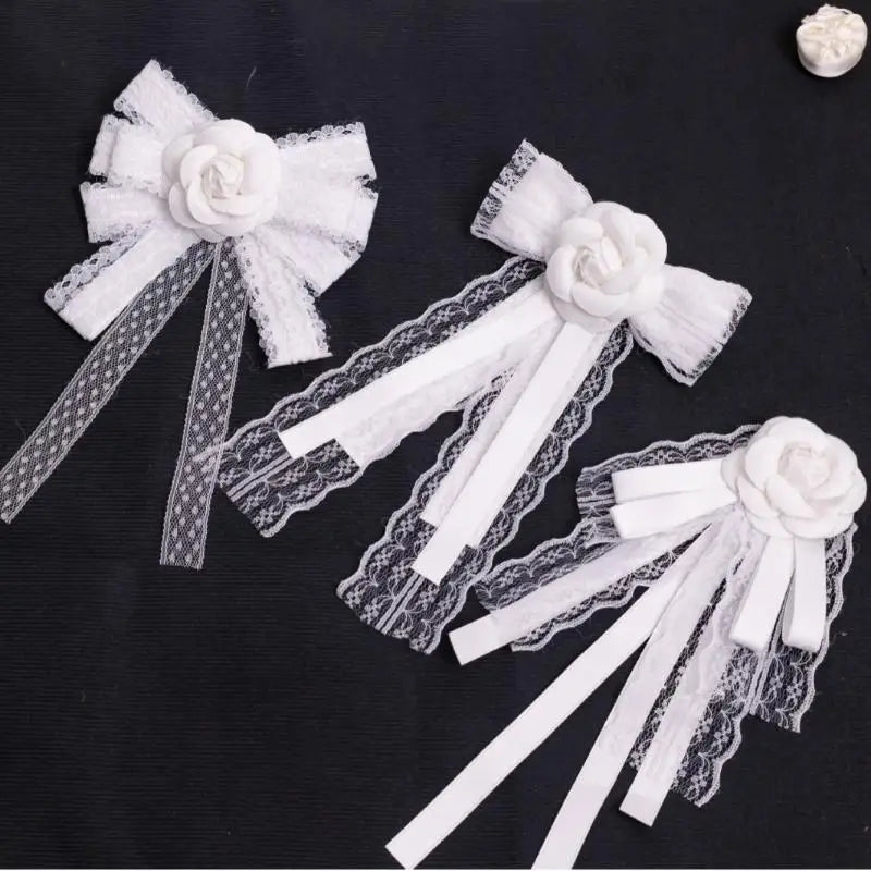 College Butterfly Knot Simple Slim Adjustable Elastic Band Ribbon Qme