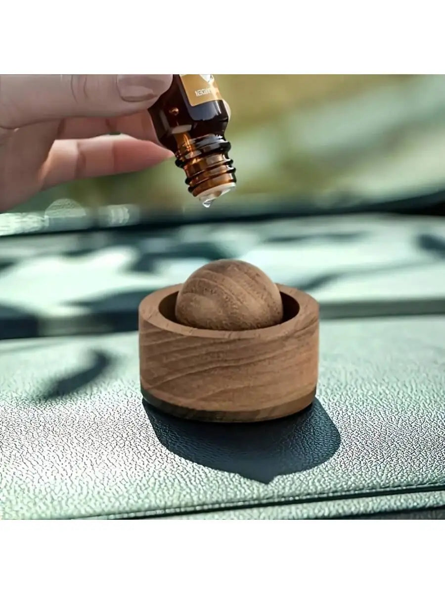 Natural Wooden Diffuser Essential Oil Desktop Car Ornament Suitable Qme