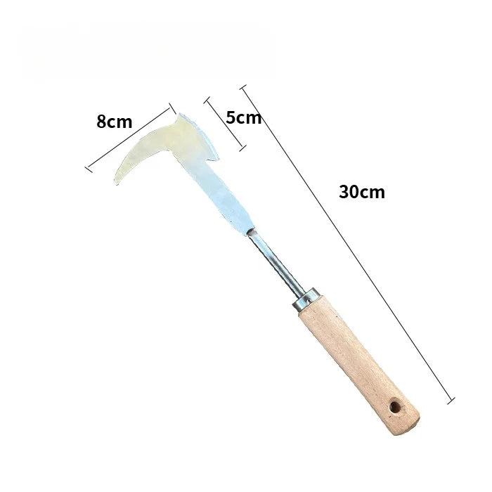 Stainless Steel Manual Weed Puller Gardening Rake Hand Weeder Sharp Qme A