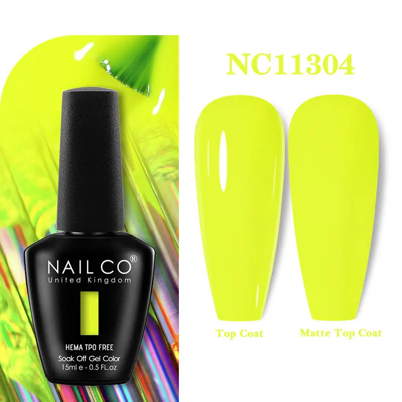 NAILCO Green Series Dark Gel Nail Polish Lasting Hybrid Base Matte