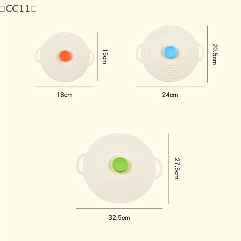 CC11Silicone Fresh-keeping Lid Anti-spill Dust-proof Leak-proof Qme