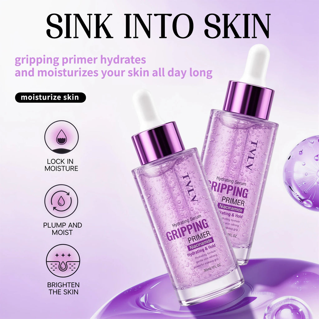 Hydrating Serum Gripping Primer Waterproof Sweat Proof Durable Qme