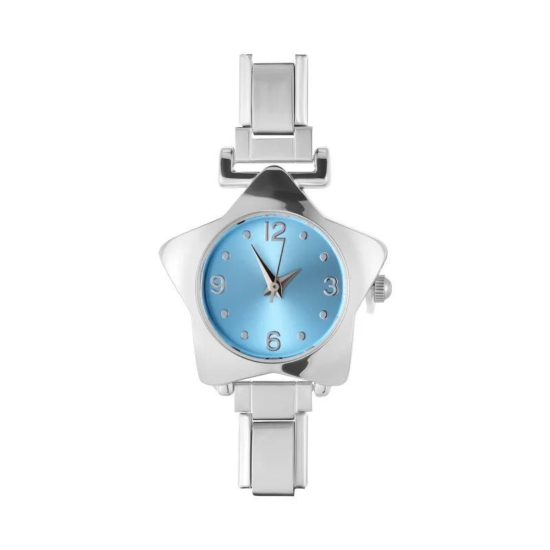 1 Piece Gold Retro Simple Men Women's Watch Stainless Steel Strap Watch Star Dial Casual Fashion Watch Suitable for Daily Wear Qme Style 21