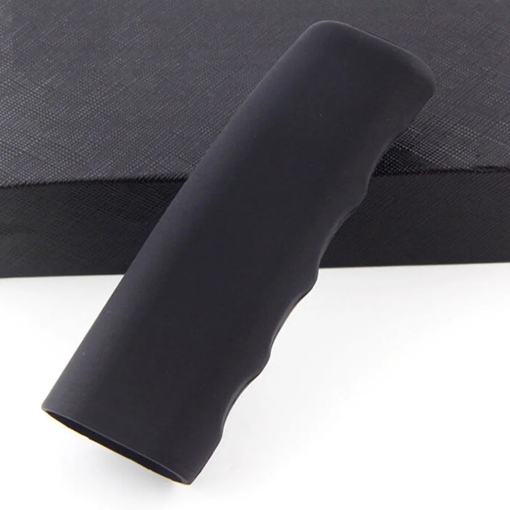 Universal Car Handbrake Cover Silicone Anti-slip Durable Handbrake Sleeve Protective Case Auto Accessories Decorations Qme Black