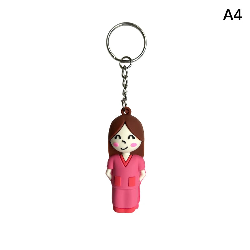 Shaped Ampoule Bottle Opener Keychain Rubber Cutter Aid Medication