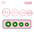 Christmas Tree Wreath Polymer Clay Cutters Earrings Necklaces Pendant Soft Clay Mold DIY Hand Tool Jewelry Cutting Die Molds Qme A1