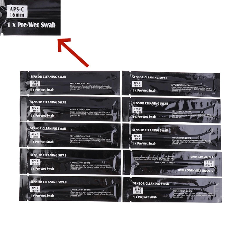 5 Cleaner Swab 12 16 CCD Sensor Camera Full-frame APS-C Sensors Qme 10PCS 16MM Wet