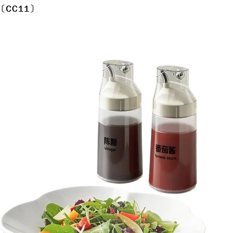 Automatic Opening Closing Squeeze Oil Bottle Household Condiment Dust Qme