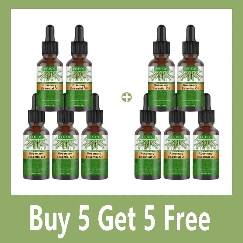 Natural Rosemary Hair Growth Essential Oil Strengthening Nourishing Moisturing Softening Luster Shiny Hair Care Healthy Qme Buy 5 Get 5 Free