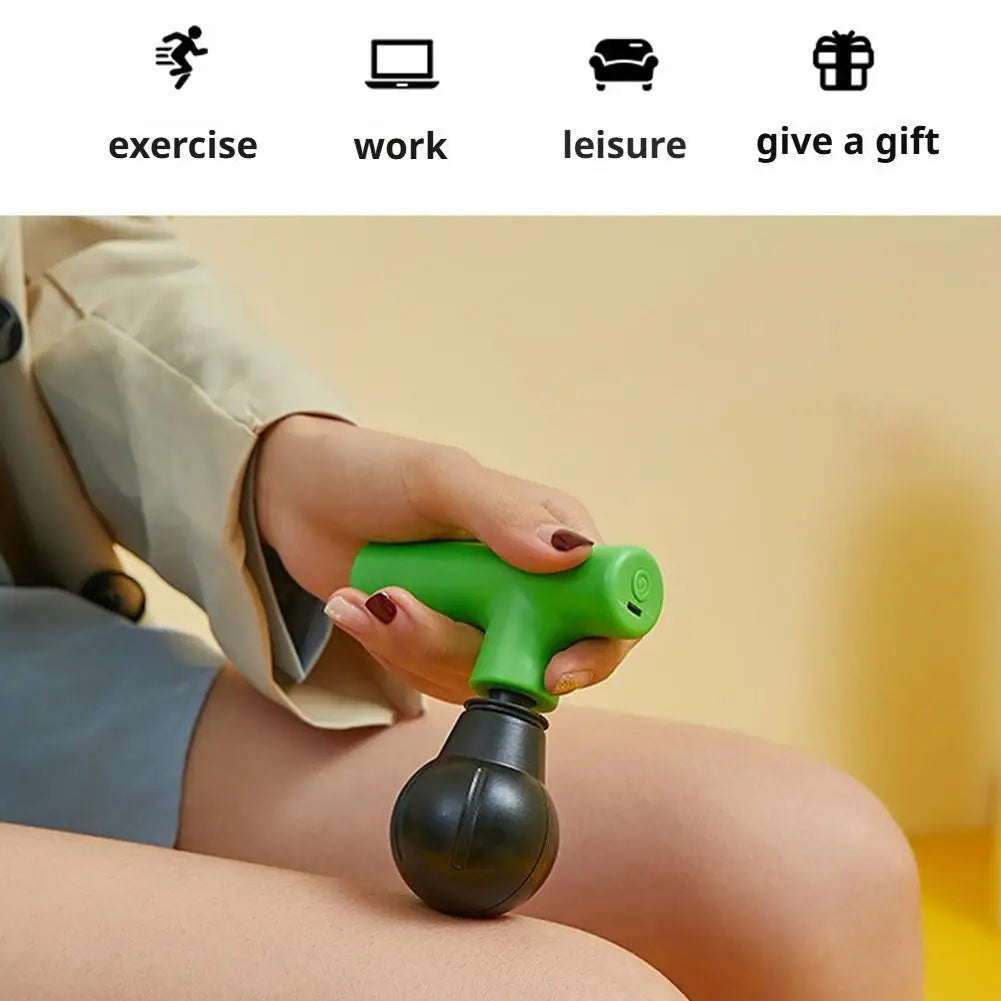 Portable Mini Massage Gun Handheld Deep Tissue Massager Back Leg Qme