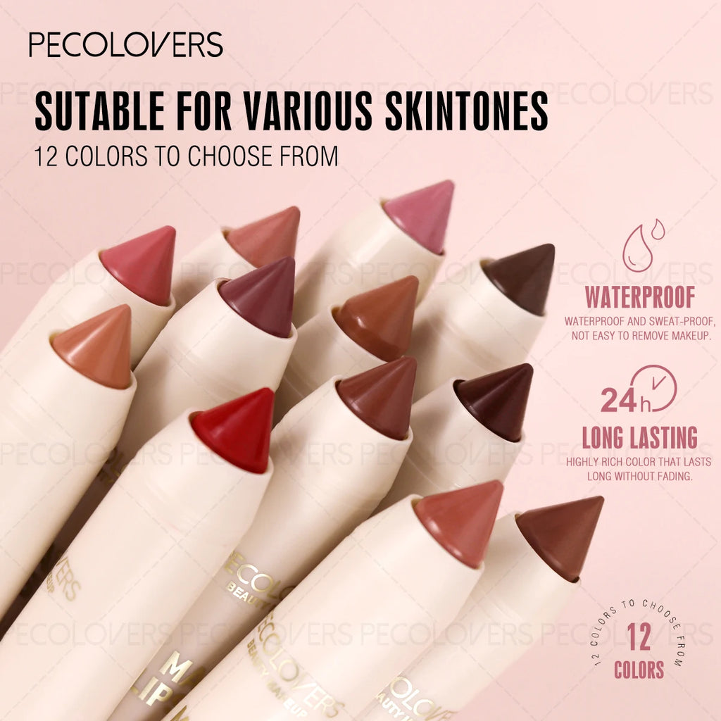 Multi Lipliner Plump Charming Lips Waterproof Sweat Resistant Qme