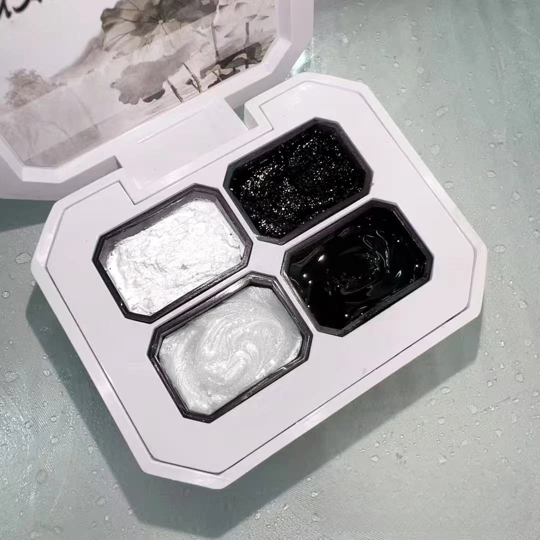 4 Grids Gel Nail Polish Gradient Semi-permanent Soakable UV LED Qme GTCH-4G-MRYH