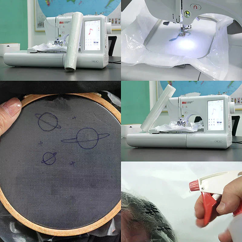 Machine Embroidery Stabilizer Water Soluble Topping Film 10 Yd Roll Qme