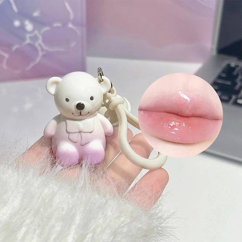 ART VALUE Cute Bear Makeup Set Include 6*Matte Liquid Lipstick,2*Bear Ornaments,1*Lip Balm,1 Mirror,1*Necklace Gift Cosmetic Kit Qme