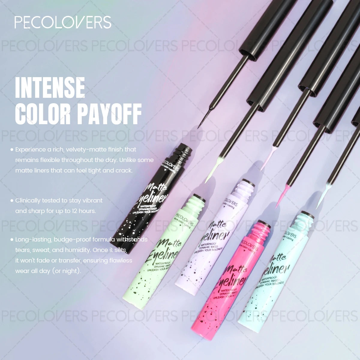 Colored Matte Dip Liquid Eyeliner Rendering Eye Line Klein Blue Qme