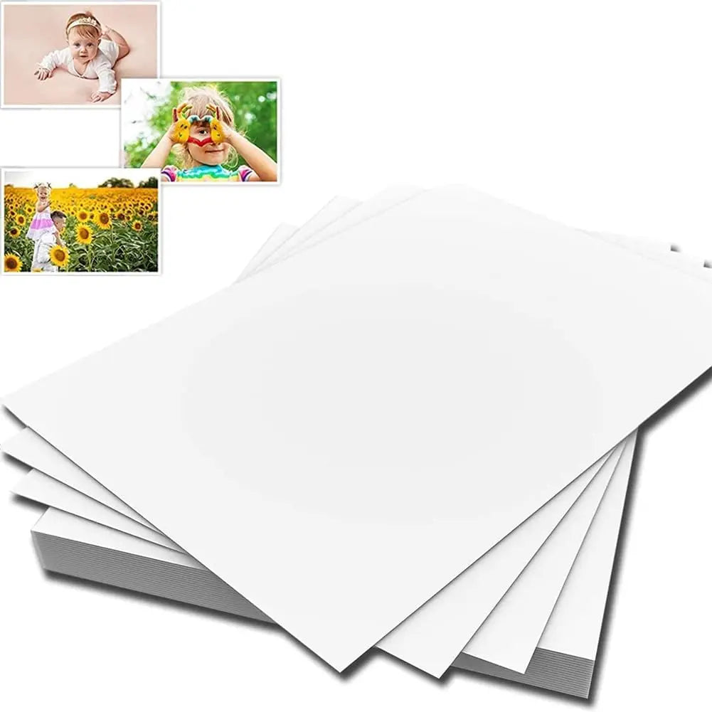 A4(8.27"×11.7") Photo Paper , Waterproof Glossy for Photo Paper，A4 Size 230gsm Waterproof Embossed Card Paper Inkjet Photo Paper Qme