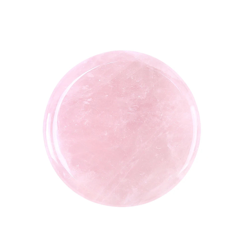 NATUHANA Round Jade Stone False Lash Glue Adhesive Pallet Pad Holder Qme