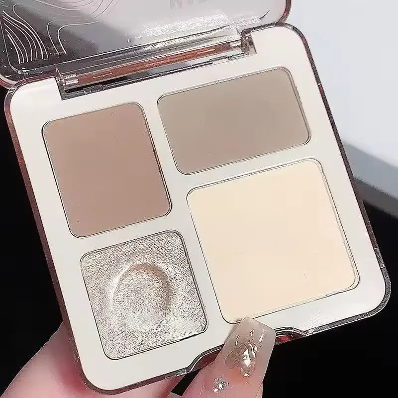 Natural Stereoscopic Face Powder Palette Matte Bronzer Contour Qme D7-07-XIAOYUMI