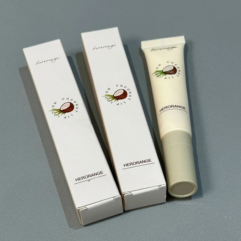 HERORANGE Natural Coconut Lip Milk Moisturizing Balm Autumn Winter Qme