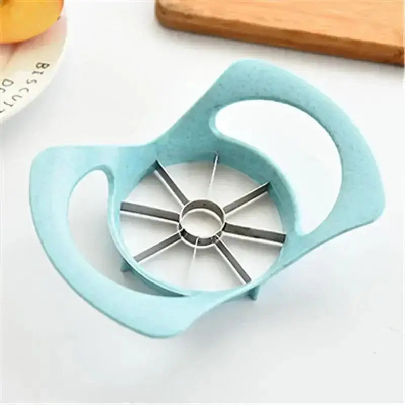 1Pcs Stainless Steel Solid Color Apple Corer Fruit Slicer Kitchen Divider Gadgets And Accessories Home Kitchen Convinience Tools Qme Blue