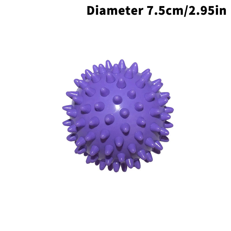 Meridian Massage Ball Fascia Muscle Relaxation Yoga Fitness Waist Qme 75mm Purple