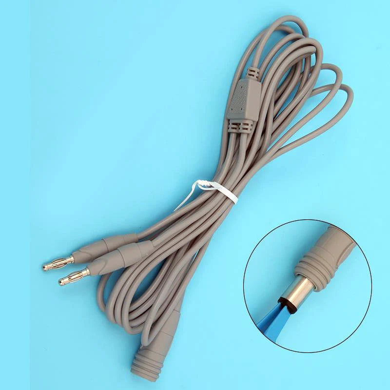 Autoclavable Frequency Electrosurgical Bipolar Coagulation Forceps Qme LIGHT BLUE