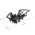 Bat Corner Shelves Wooden Floating Bat Wall Corner Shelves Gothic Jewelry Display Shelf Halloween Decorative Shelf For Home Qme black