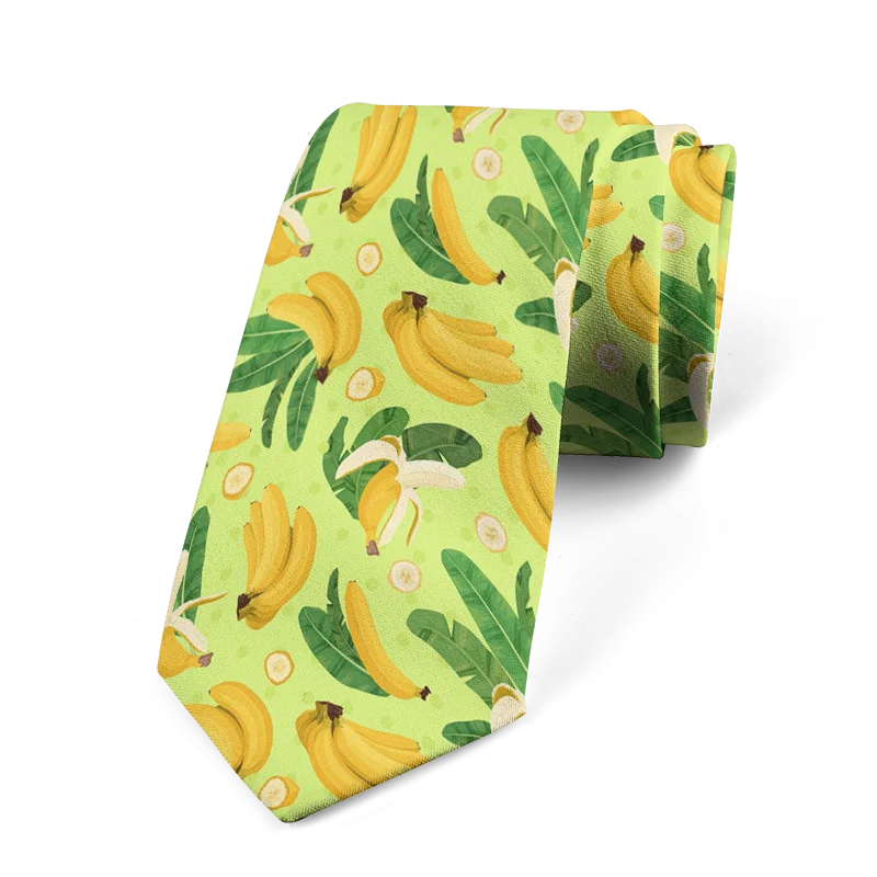 Funny Cartoon Fruit Printed Tie Men's Suit Personality Business Qme style3