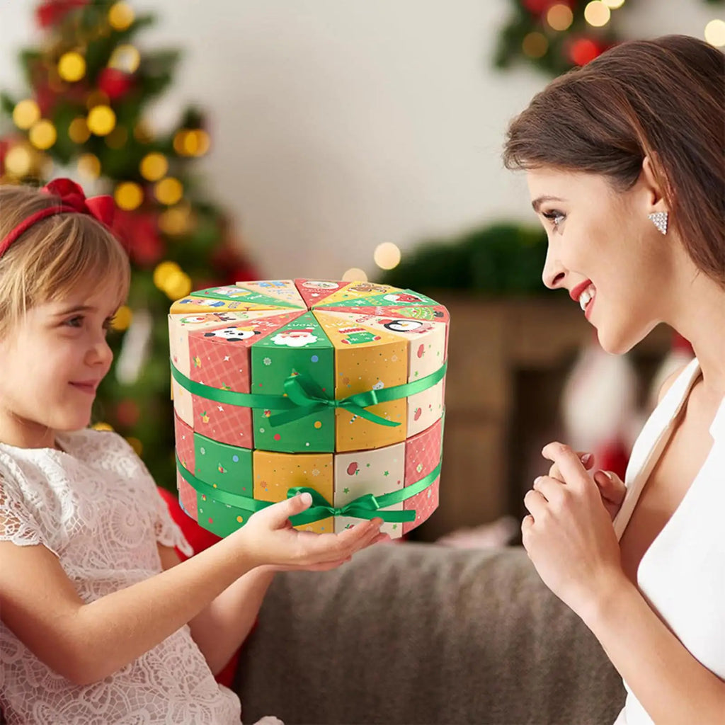 Calendar Advent Boxes Empty Christmas Countdown Kids Jewelry Toys Qme