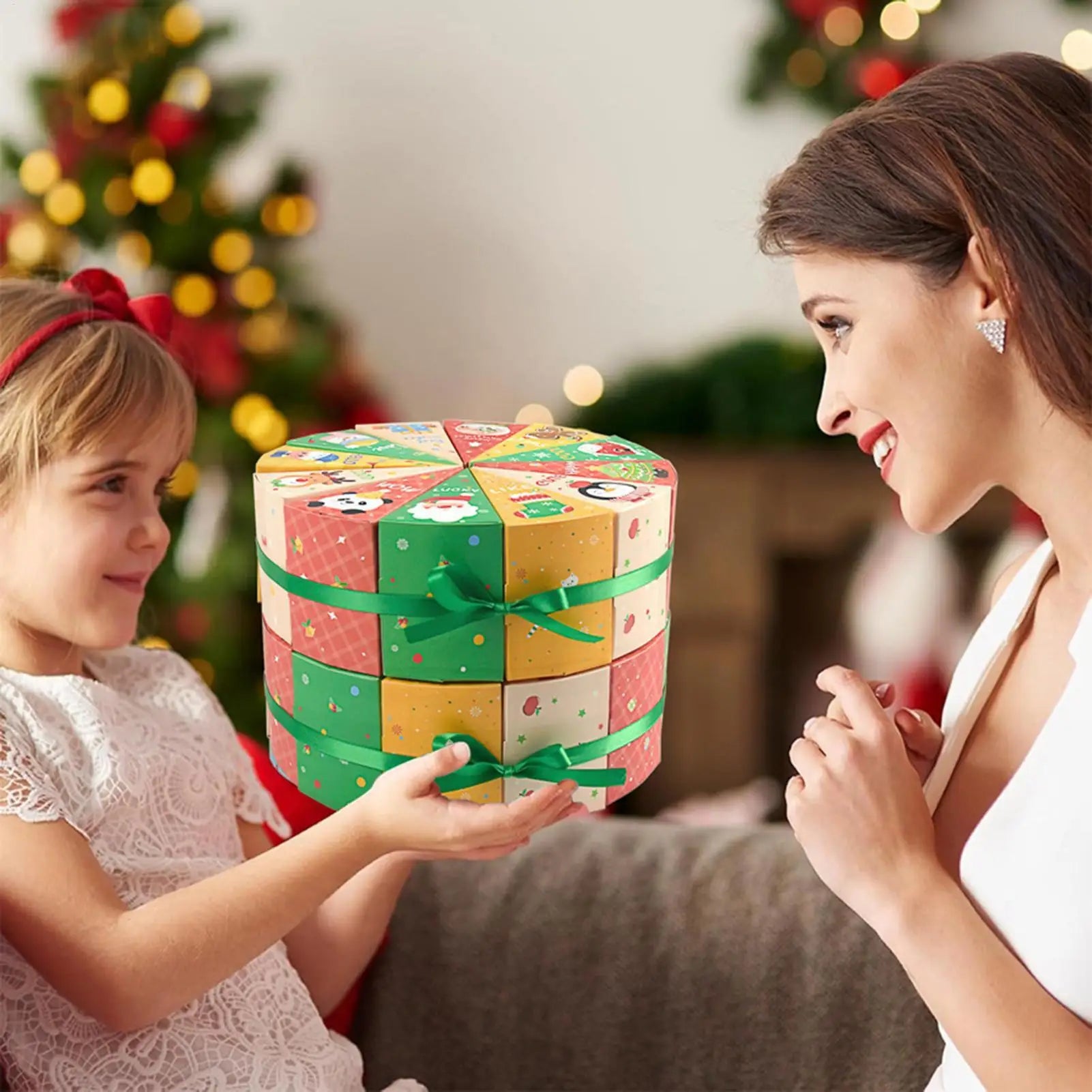 Calendar Advent Boxes Empty Christmas Countdown Kids Jewelry Toys Qme